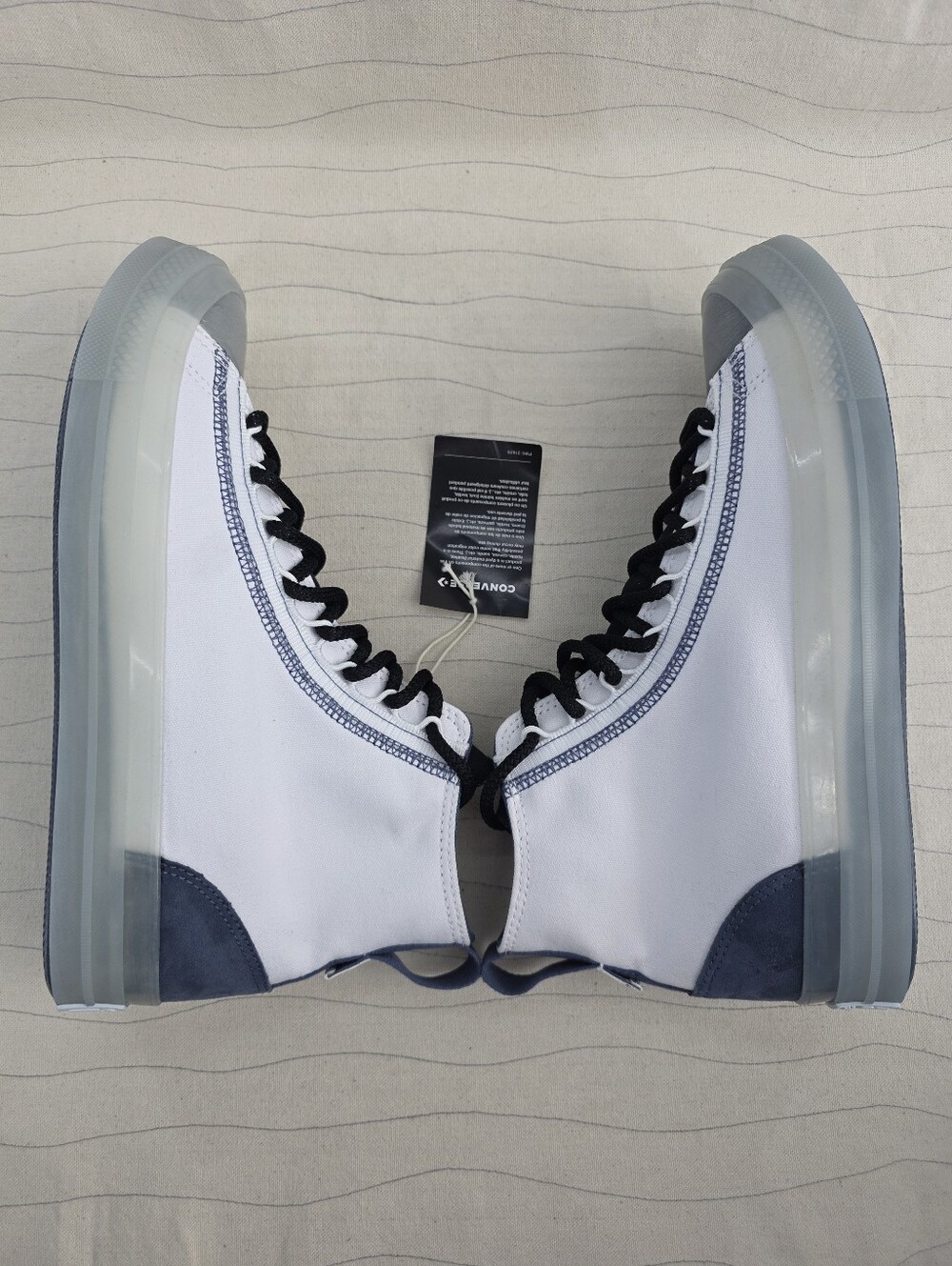 Converse Mens Chuck Taylor All Star CX EXP2 White Blue Shoes A12869C Size 10.5 - Picture 10 of 12